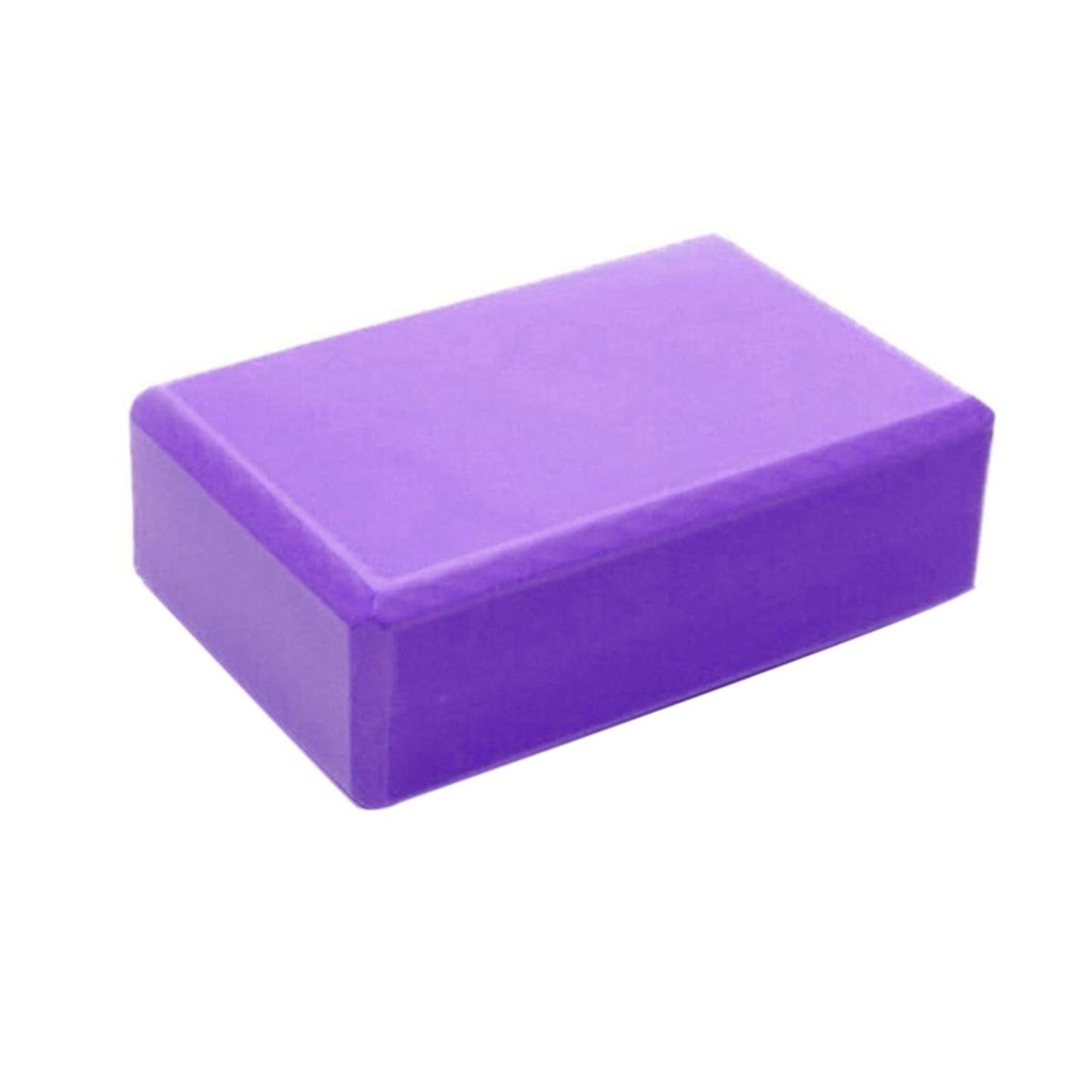 2 Pack Yoga Blocks Supportive Latex-Free EVA Foam Yoga Blocks Set,9"x6"x3" Lightweight Non-Slip Surface High Density Yoga Block for Meditation Exercise Pilates Stretching (Purple)