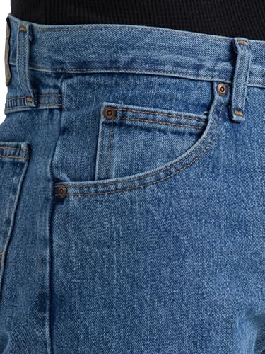 Wrangler Authentics Men's Classic 5-Pocket Cotton Jeans - 33W x 30L, Vintage Blue Grey