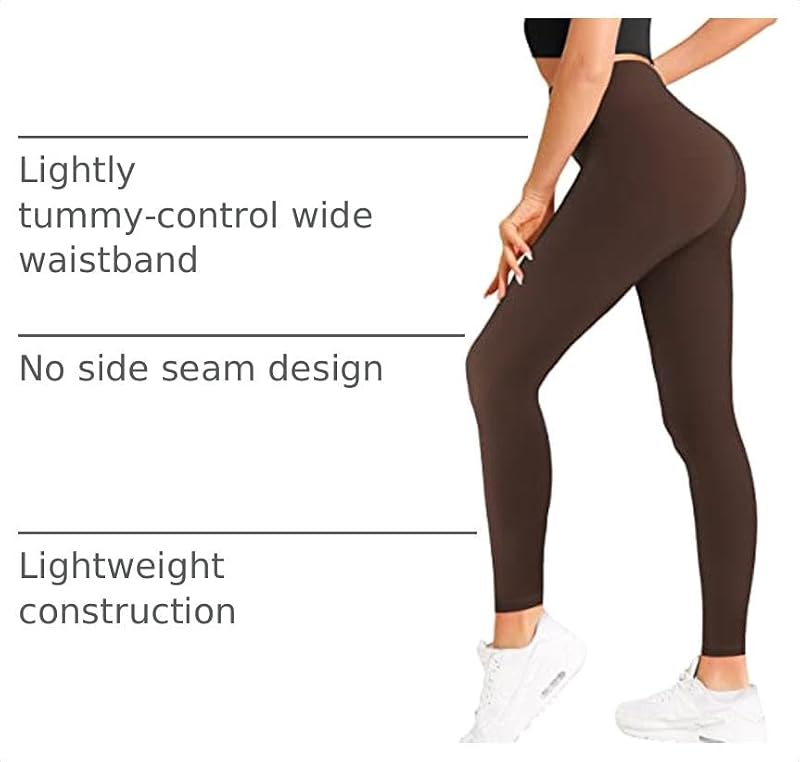 Natural Feelings Buttercloud High Waist Ultra Soft Leggings for Women XX-Large - Brown