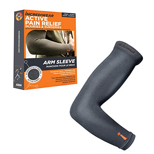 Infrared Arm Sleeve Large Charcoal Support for Men & Women
