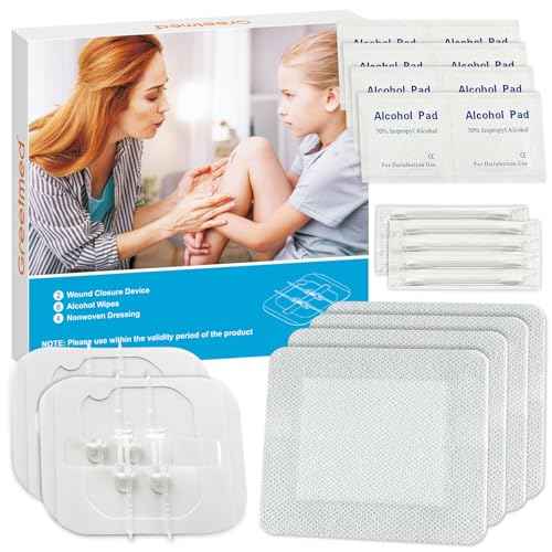 Zip Stitch Emergency Wound Closure Strips - 2Pcs Laceration Closure Kit Closures Repair Wounds Without Stitches - Butterfly Bandaids Bandages for Wounds