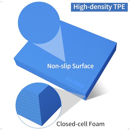 XL Foam Balance Pad for Physical Therapy Blue - 19.8 x 15.7 x 2.4 Inches
