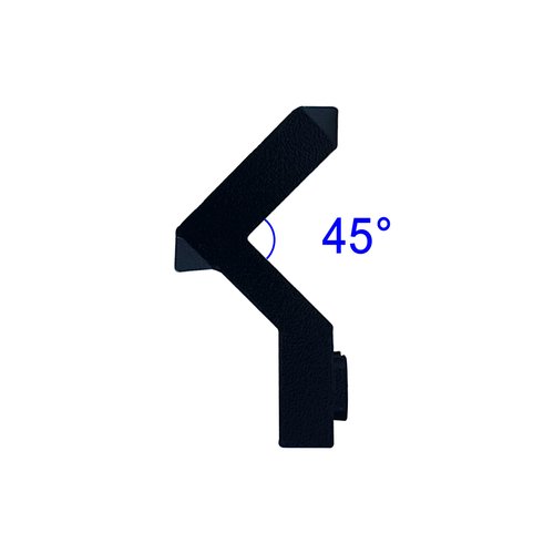 LEGEED 45 Degree Offset Mount, 3 4 Slots fit for Mlock Single Picatinny Rail (3 Pack)