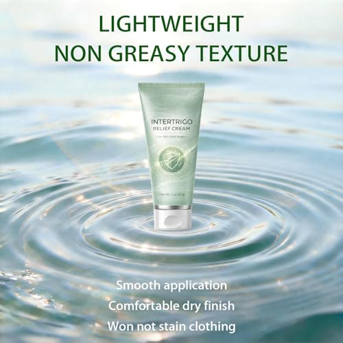 Intertrigo Cream for Skin Folds, Moisture & Friction Relief, 3-Pack
