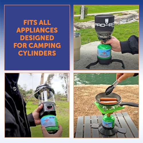 Refillable 1/2LB Propane Tanks for Small Lamps, Lanterns & Camp Stoves – 2 Pack