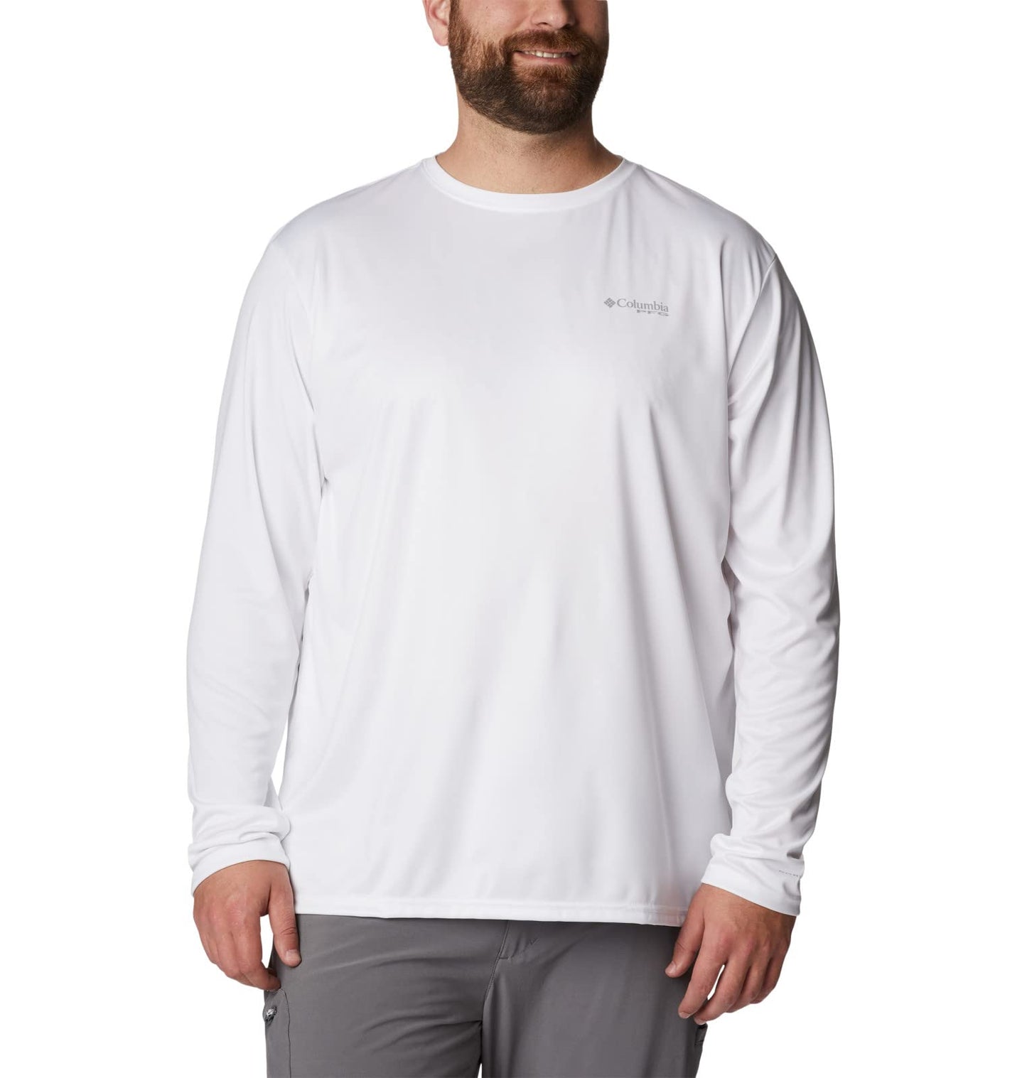 Columbia Men's Terminal Tackle PFG State Triangle Long Sleeve, Moisture Wicking, Uv Sun Protection