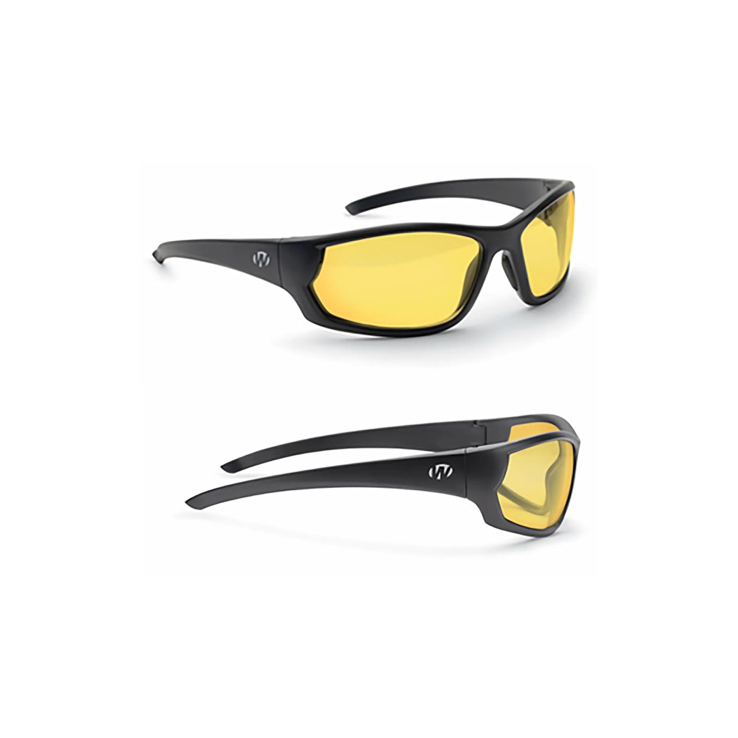 Walker's IKON Carbine Full Frame Shooting Glasses | Impact-Resistant Non-Slip Frame Hunting Shooting Eyesight Protection Glasses, Microfiber Lens Cloth & Carry Case Included, Amber