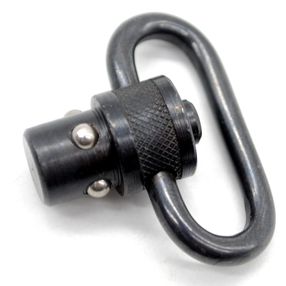 Smith's Kit 1 inch Sling Swivel Push Button Heavy Duty Quick Detachable Sling Swivel Black