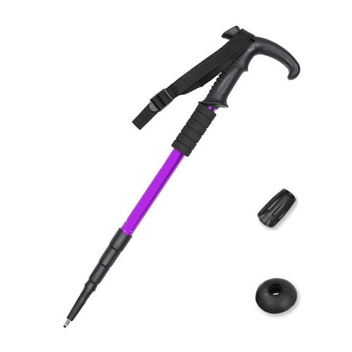 TOPFROP Regulable Aluminum Hiking Stick Portables Ergonomic Bents Handle Trekking Poles for Hiking and Outdoor