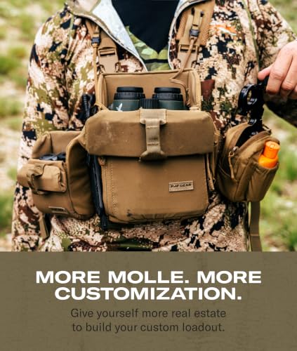 Coyote Brown Modular MOLLE Accessory Panel for Bino Harness & Chest Rigs