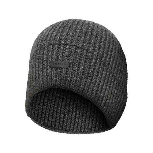 Cole Haan Men's Knit Beanie-No Cuff Design