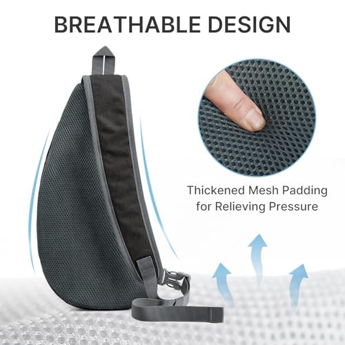 G4Free Lightweight Crossbody Sling Bag for Men Women - Dark Grey