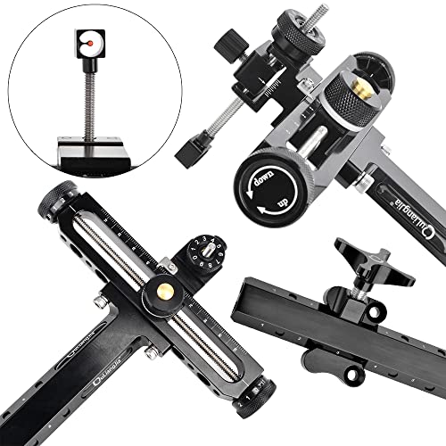 Archery Recurve Bow Sight with Fiber Optical Pin & Quick Adjustment for Target Shooting