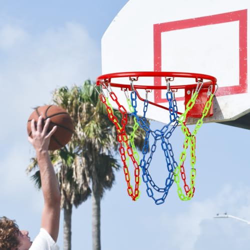 Colorful Indoor Outdoor Basketball Net Replacement 12 Loops Universal Fit