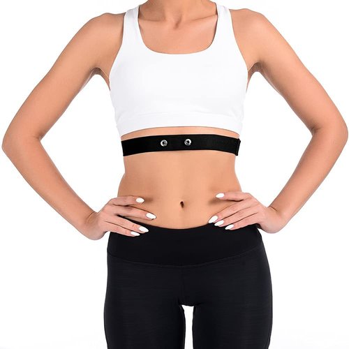 Rich Green Valley Heart Rate Monitor Chest Strap Replacement Belt Compatible with Polar H10 H9 H1 Wahoo Tickr Garmin HRM 1-Pack Black Standard