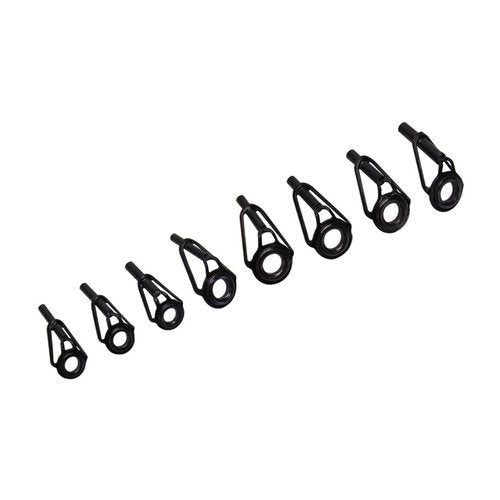 8Pcs/pack Fishing Rod Ceramic Guides Rings Set 8 Size 6mm 8mm Outer Diameter Replacement Fishing Rod Eye Replacements