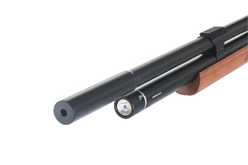 Lancer Tactial x SnowPeak M25W PCP 5.5mm .22 Caliber Air Gun - (Black/Wood) Up to 1000 fps