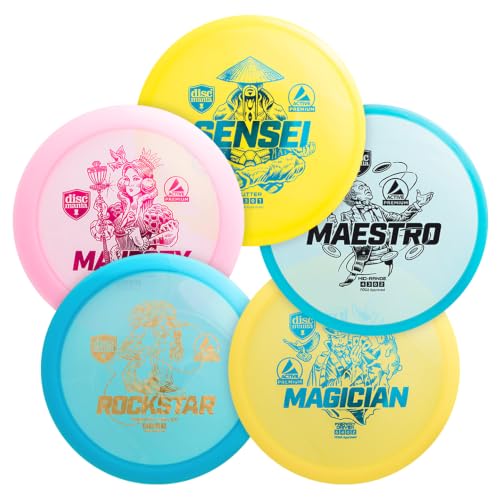 Discmania Active Premium Starter Set - 5 Disc Golf Discs Including Driver, Fairway, Midrange & Putter