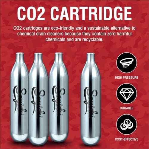 25 Count 12 Gram CO2 Cartridges for Paintball - CO2 Cylinder Non-Threaded CO2 Powerlet Cartridges for BB Gun, Airsoft, Air Gun, Pepper Gun P2P HDP
