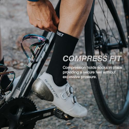 Cycling Socks for Men & Women Small-Medium White 3 - Breathable Performance Gear