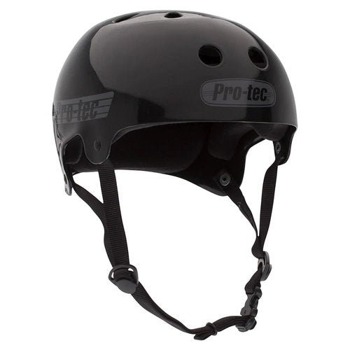Pro-Tec Skateboard Helmet Bucky Lasek Signature Edition– X-Small – Black Reflective Matte
