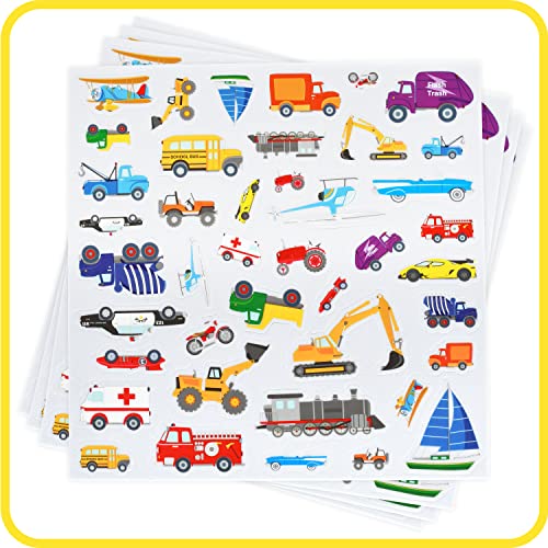 Transport Foam Stickers Pack of 168 - Kids Craft & Learning Supplies