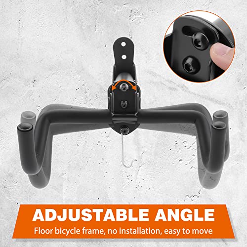 2 Pack Wall Mount Bicycle Racks for Garage Indoor Storage - Bike Wall Hooks