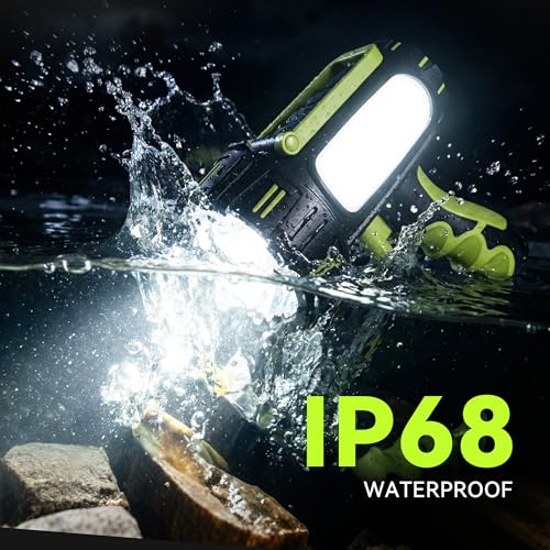 Rechargeable Spotlight Flashlight 100000 Lumens Green 1 Pack - High Power Searchlight