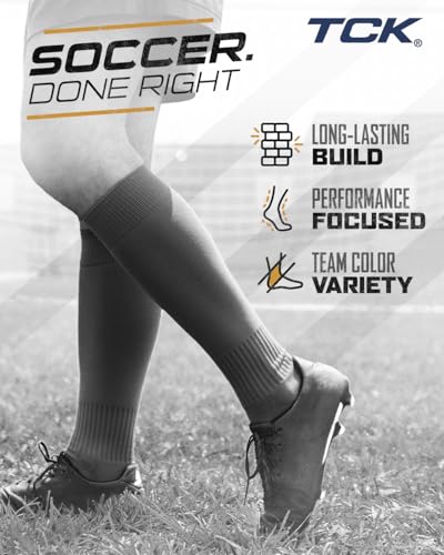 Soccer Socks Youth & Adult Knee High Stretch Fit for Shin Guards - Hot Pink Small