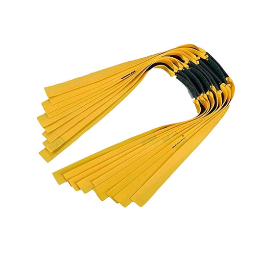 16pcs 0.75mm Slingshot Rubber Bands Replacement Flat Hunting Catapult Elastic Bungee Outdoor Shooting Game (Orange)