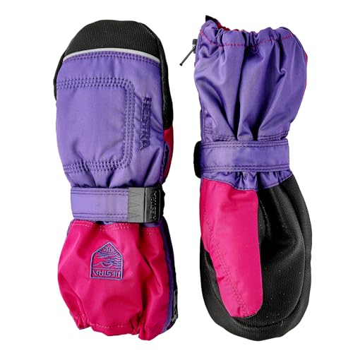 Hestra Baby Zip Long Mitt (Child 1-9yrs) | Waterproof, Insulated Mittens for Toddlers & Kids for Winter & Playing in The Snow