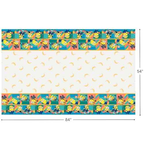 Unique Despicable Me Rectangular Plastic Tablecover - (54" x 84") 1 Piece - Perfect for Birthdays and Minion-Themed Celebrations