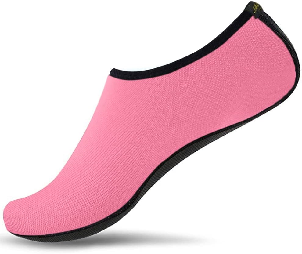 JACKSHIBO Water Shoes for Women Men Swim Shoes Water Socks for Cruise Essentials Swimming Aqua Beach Pool Yoga Surf