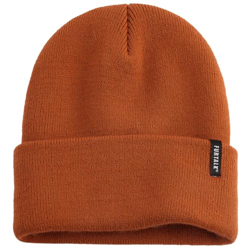 FURTALK Beanie Hat for Men Women Winter Hats for Women Men Soft Warm Unisex Cuffed Beanie Knitted Skull Cap