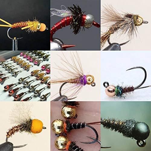 Angler Dream Fly Tying Beads 100 PC/LOT Tungsten Beads Nymph Head Ball Fly Tying Materials (Black Nickle 4.65mm,100pcs)