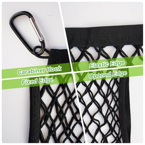 Helmet Holder for Sport Backpack, Mesh Storage Net with 4 Carabiners - Variation 1