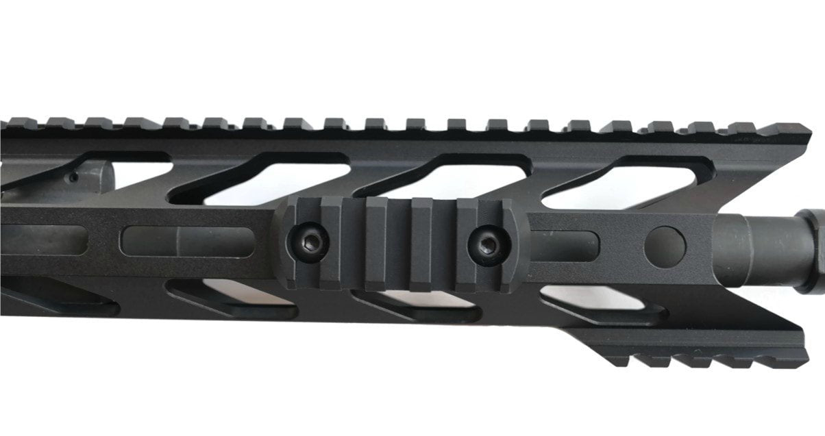 STNGR USA 5-Slot M-LOK Aluminum Picatinny Rail Section Accessory - Proudly Made in USA - Includes 2 T-Nuts & 2 Screws
