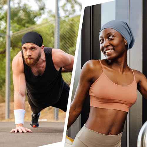 JenPen Cooling Skull Cap for Men Women, Breathable Quick Dry Helmet Liner Sweat Wicking Biker Cap for Running Cycling Sports