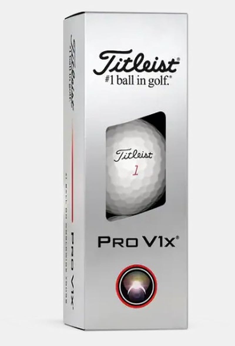 Titleist Pro V1x Golf Balls (White, 3-Pack) 2025