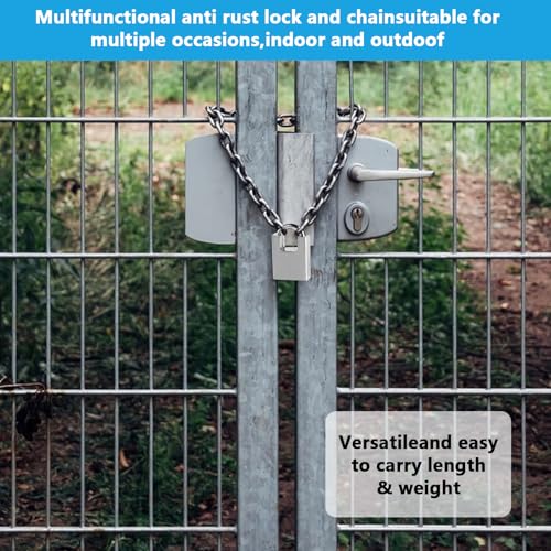 Heavy-Duty Stainless Steel Bike Chain Lock 40 Inch Security Lock with Key
