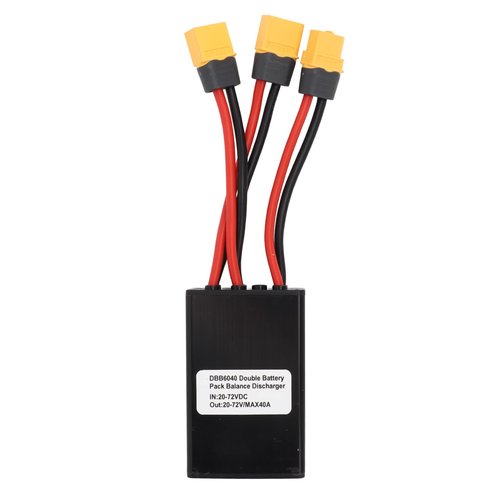 Dual Battery Pack Switch Balancer, 20v-72V Double Battery Discharge Converter Providing Lasting Power Parallel Battery Connector Cable for Electric Bike(40A)
