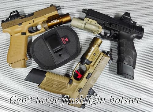 Large Nylon Ambidextrous Flashlight Holster for WML Nightstick Streamlight Olight