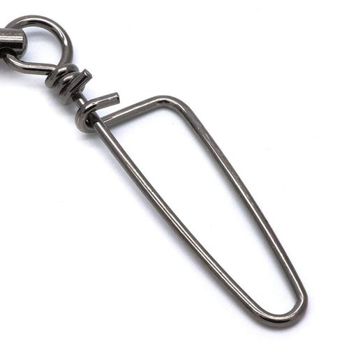 Dr.Fish 20 Pack Ball Bearing Swivels with Snap, Snap Swivels Fishing Tackle Stainless Saltwater & Freshwater Coast -Lock Fishing Clips Terminal Tackle Line Lure Leader Connector 26LB