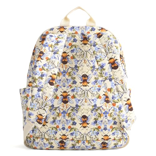 Vera Bradley Women's Bancroft Backpack - Premium Cotton, Bee Garden, One Size