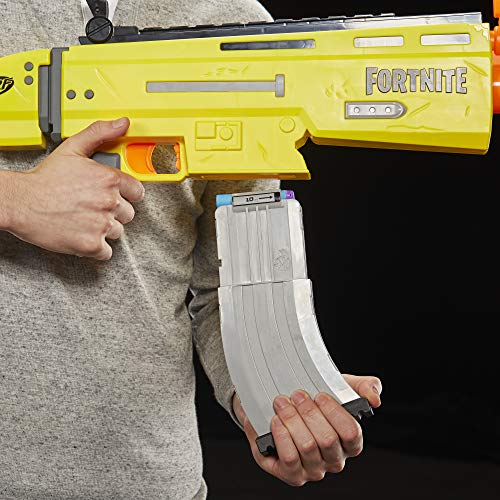 Fortnite AR-L Nerf Elite Dart Blaster - Motorized Toy Blaster, 20 Official Nerf Fortnite Elite Darts, Flip Up Sights - for Youth, Teens, Adults