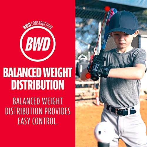 Kids Venom Aluminum Tee Ball Bat - Blue 24 Inch 13 Oz, USA Certified
