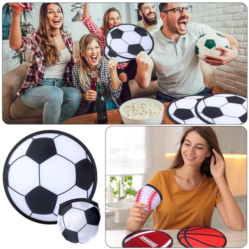 Kids Flying Disc Fans Set - 24 Portable Sports Fans with Bag, 9.84 Inch