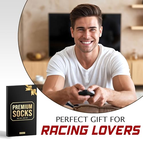 VICRAZY Racing Car, Sport Car Socks for Men, Women - Formula 1 Gifts, Racing Socks, Stocking Stuffers for Men, Women