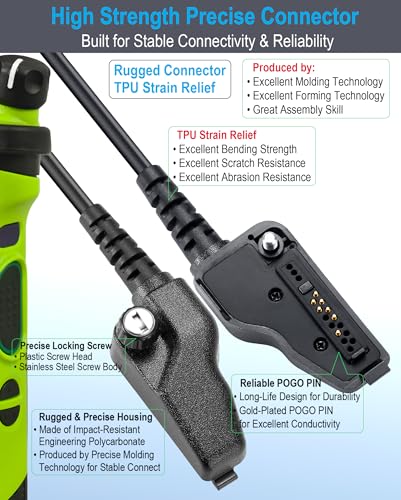 Multi-Pin Speaker Microphone for Kenwood Radios - Rugged, Clear Sound