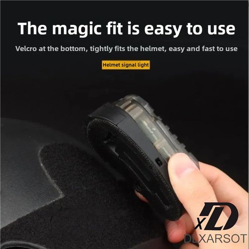DLXARSOT Tactical Helmet Light Signal Light Military IFF Helmet Light Flashlight Survival Signal Light for Outdoor Sports with LED + IR/Strobe
